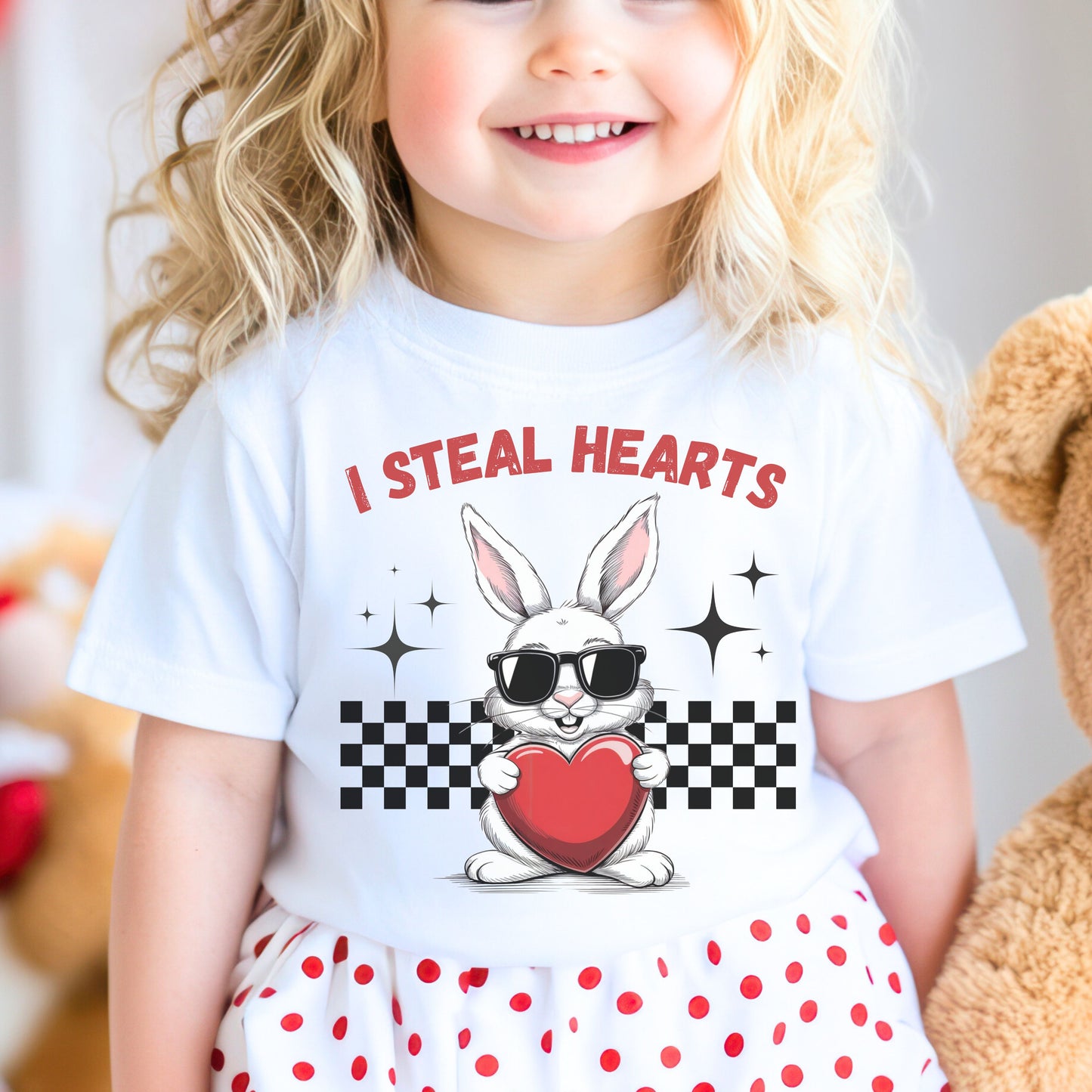 I Steal Hearts Toddler Short Sleeve Tee