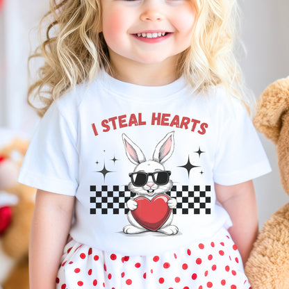 I Steal Hearts Toddler Short Sleeve Tee