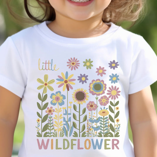 Little Wildflower Toddler Short Sleeve Tee