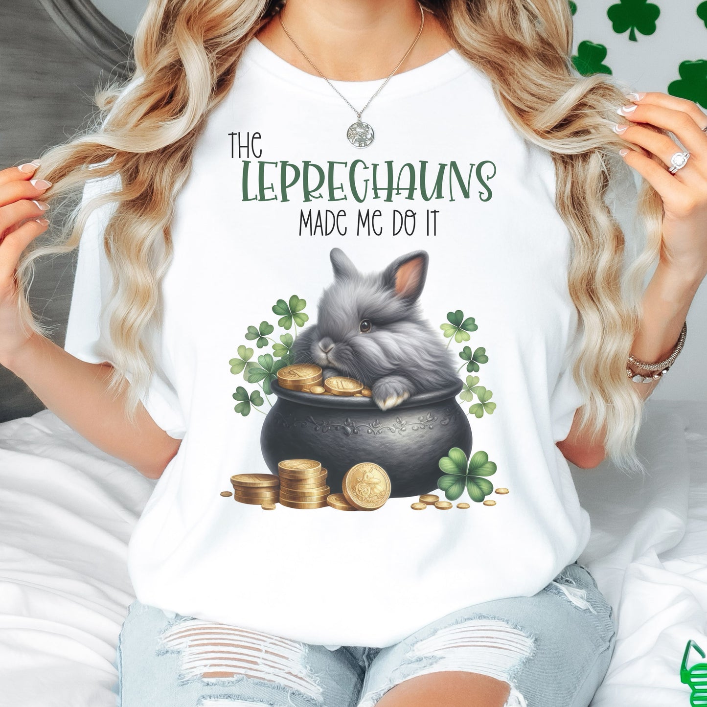 Leprechauns Made Me Unisex Garment-dyed Heavyweight T-Shirt