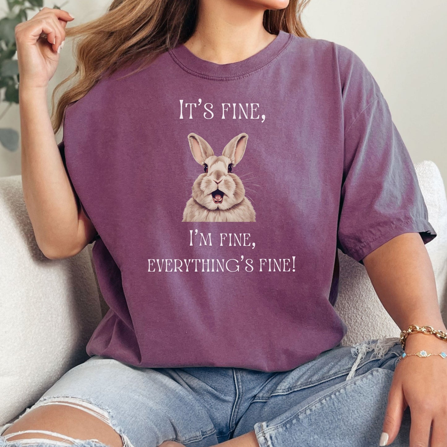 It's Fine Unisex Garment-Dyed Heavyweight T-Shirt