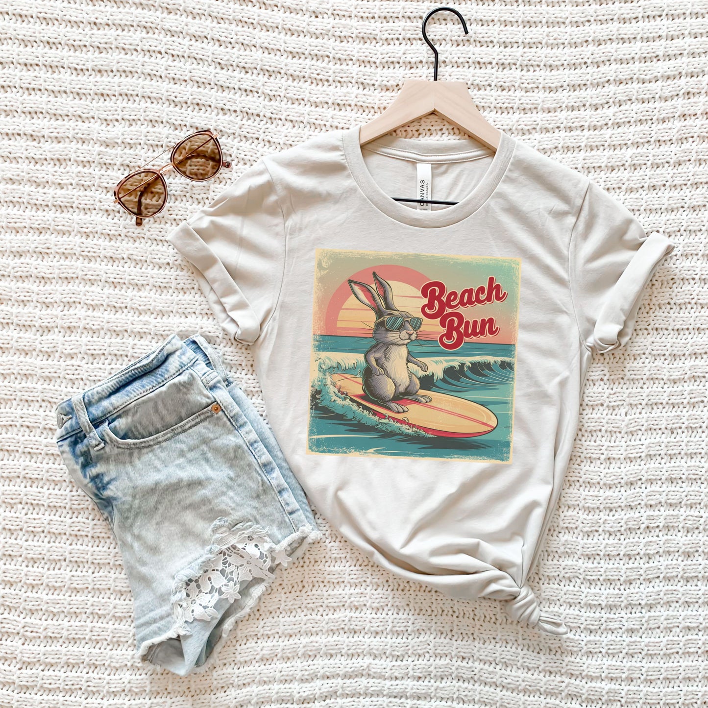 Retro Beach Bun Youth Short Sleeve T-Shirt