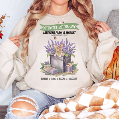 Cottontail and Company Lavender Farm Unisex Sweatshirt