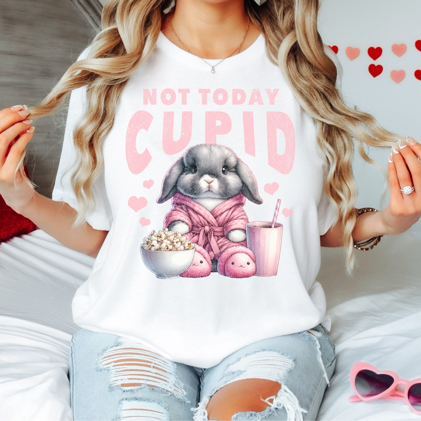 Not Today Cupid Unisex Garment-dyed Heavyweight T-Shirt