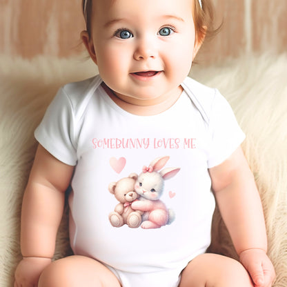 Somebunny Loves Me Baby Onesie