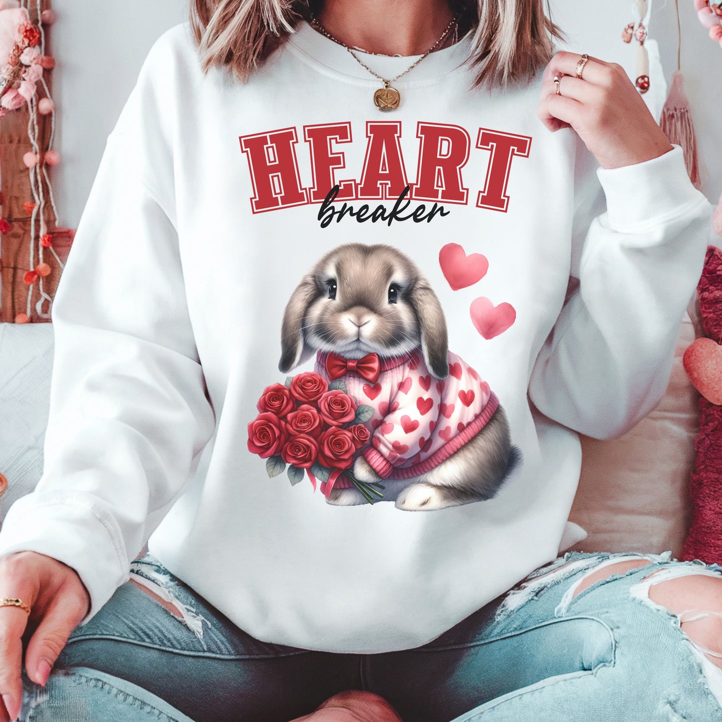 Heartbreaker-Lop Design Unisex Sweatshirt