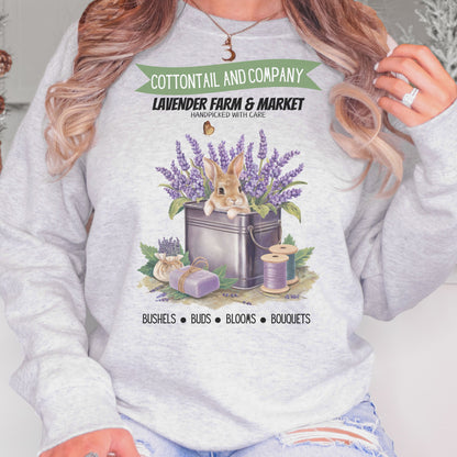 Cottontail and Company Lavender Farm Unisex Sweatshirt