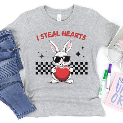 I Steal Hearts Youth Short Sleeve T-Shirt