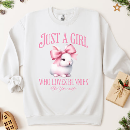 Just A Girl Who Loves Bunnies Unisex Sweatshirt