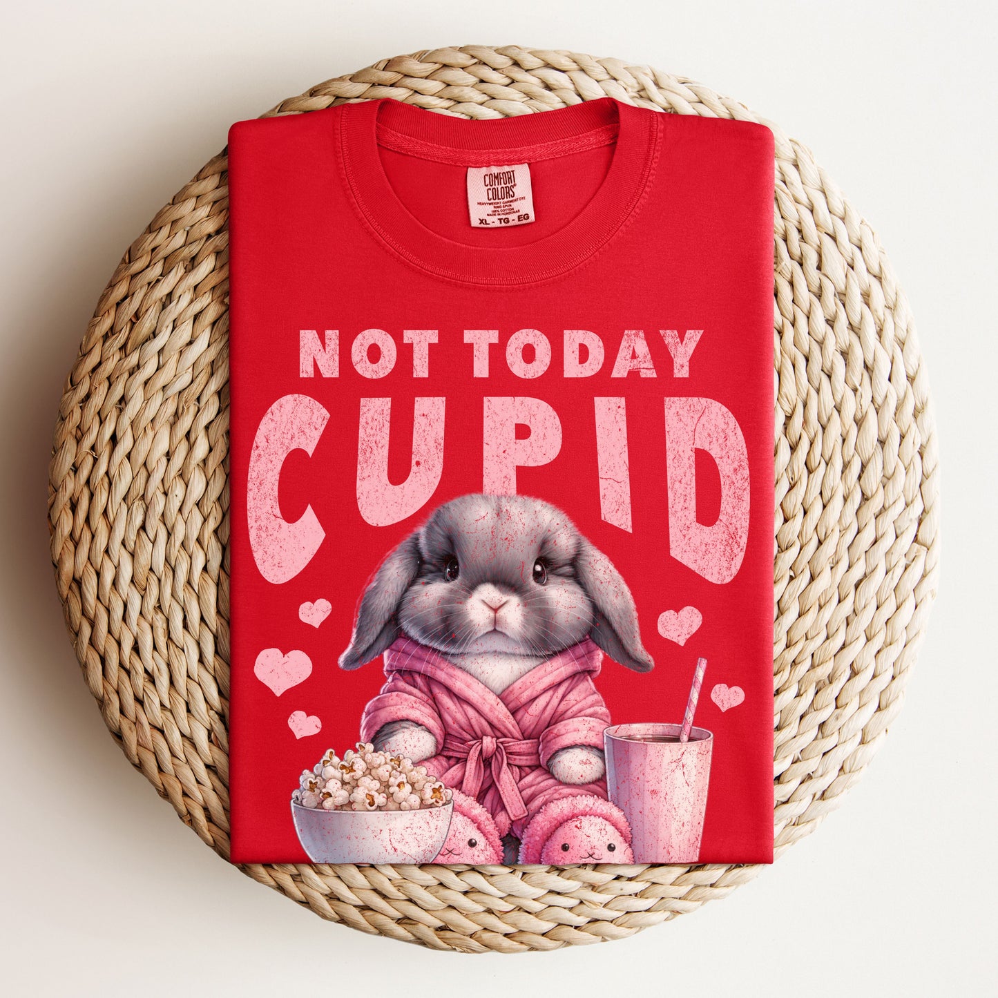 Not Today Cupid Unisex Garment-dyed Heavyweight T-Shirt