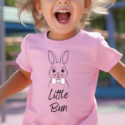 Little Bun Bowtie Toddler Short Sleeve Tee