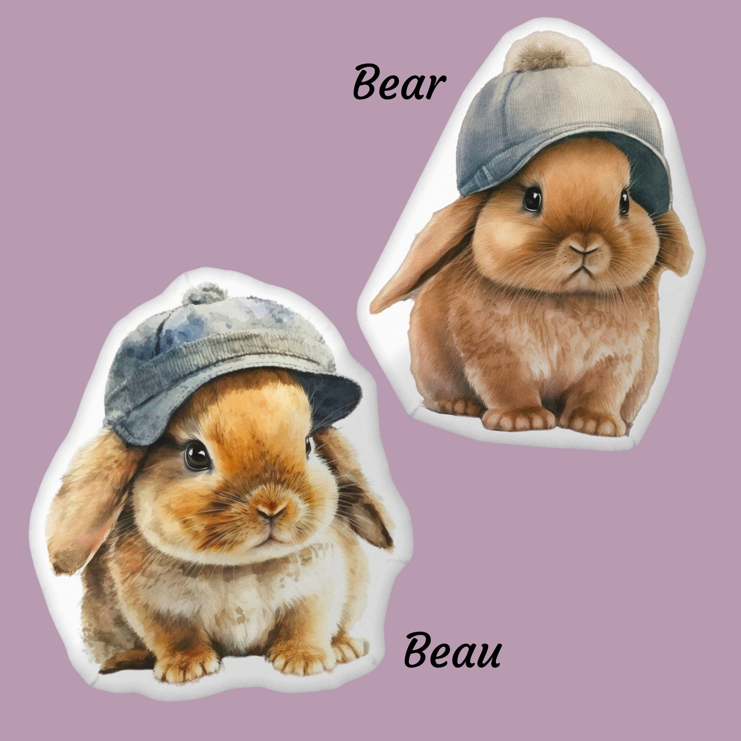 Baby Bunny Beau Shaped Pillow