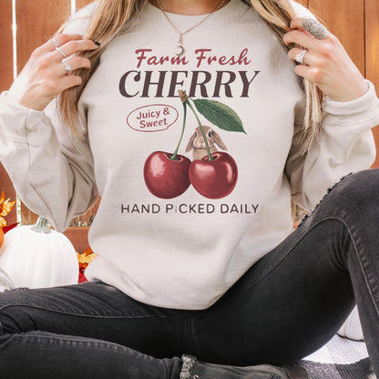 Farm Fresh Cherry Unisex Sweatshirt