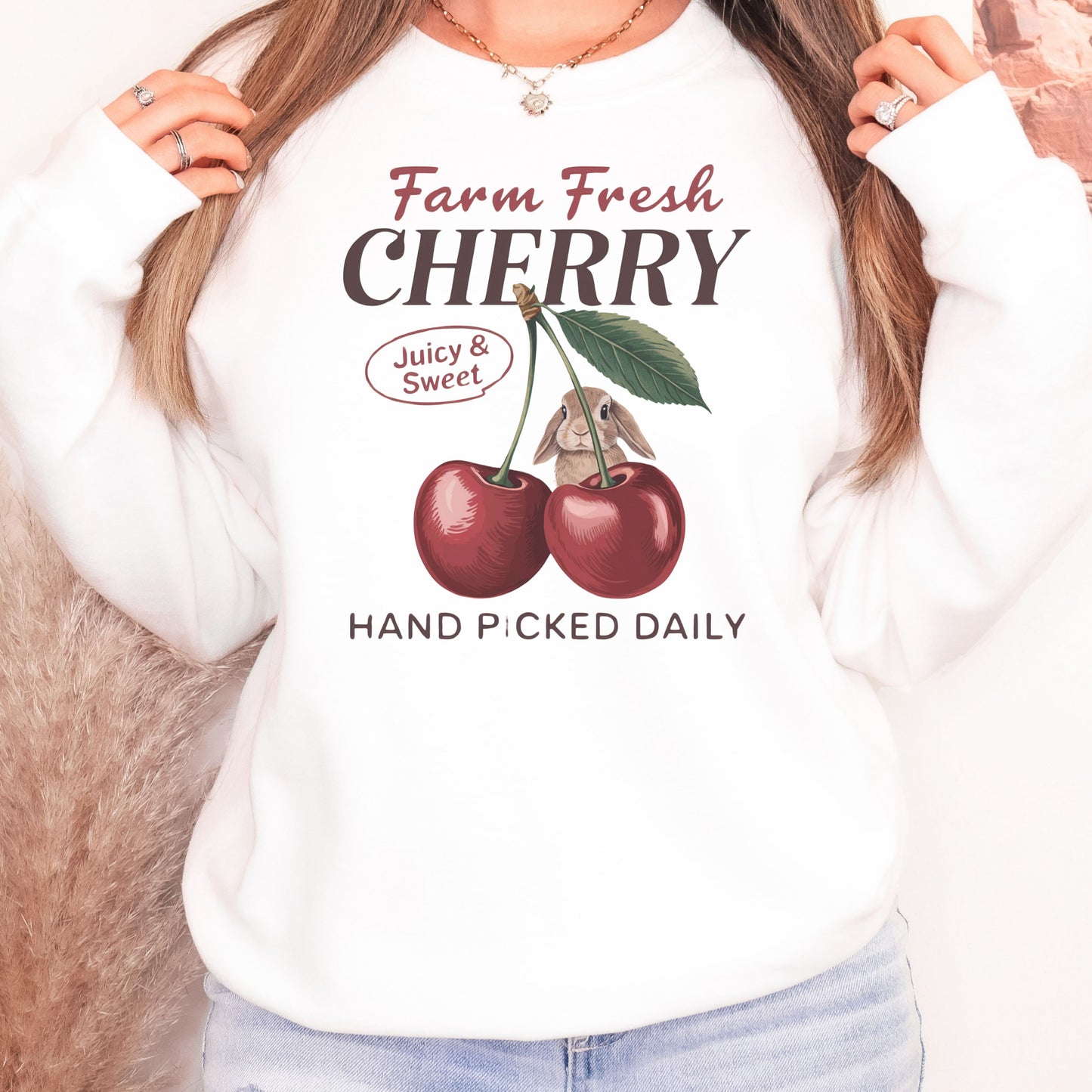 Farm Fresh Cherry Unisex Sweatshirt