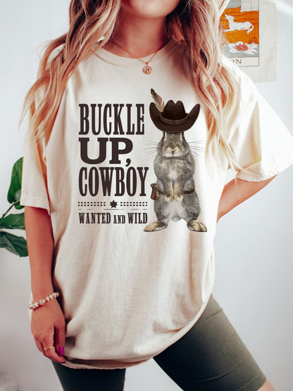 Buckle Up, Cowboy Unisex Garment-dyed Heavyweight T-Shirt