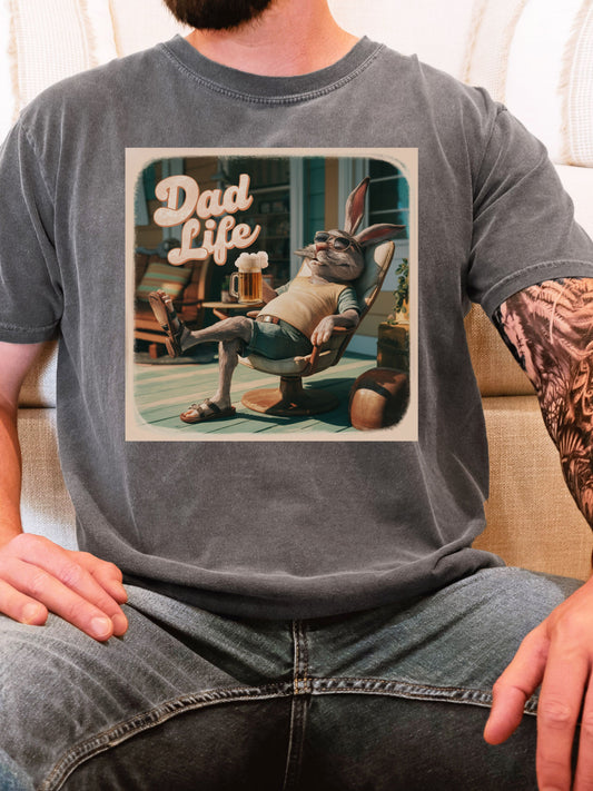 Dad Life Unisex Garment-Dyed Heavyweight T-Shirt