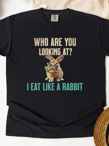 Eat Like A Rabbit Unisex Garment-Dyed Heavyweight T-Shirt