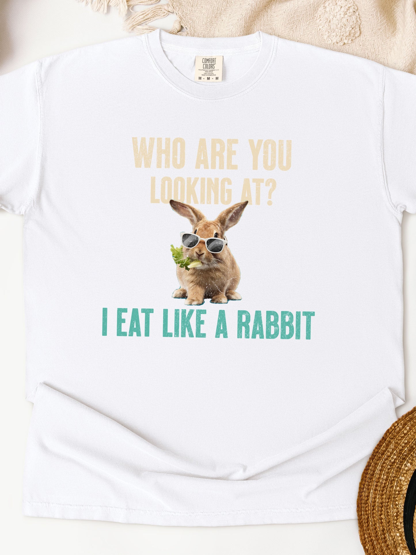 Eat Like A Rabbit Unisex Garment-Dyed Heavyweight T-Shirt