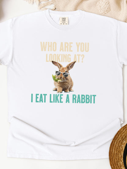 Eat Like A Rabbit Unisex Garment-Dyed Heavyweight T-Shirt