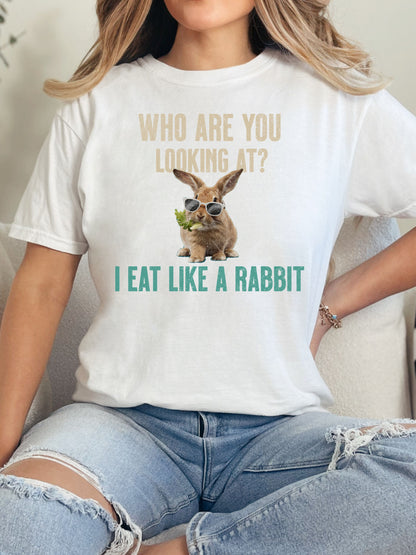 Eat Like A Rabbit Unisex Garment-Dyed Heavyweight T-Shirt