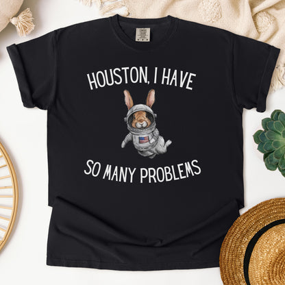 Houston, I Have So Many Problems Unisex Garment-dyed Heavyweight T-Shirt