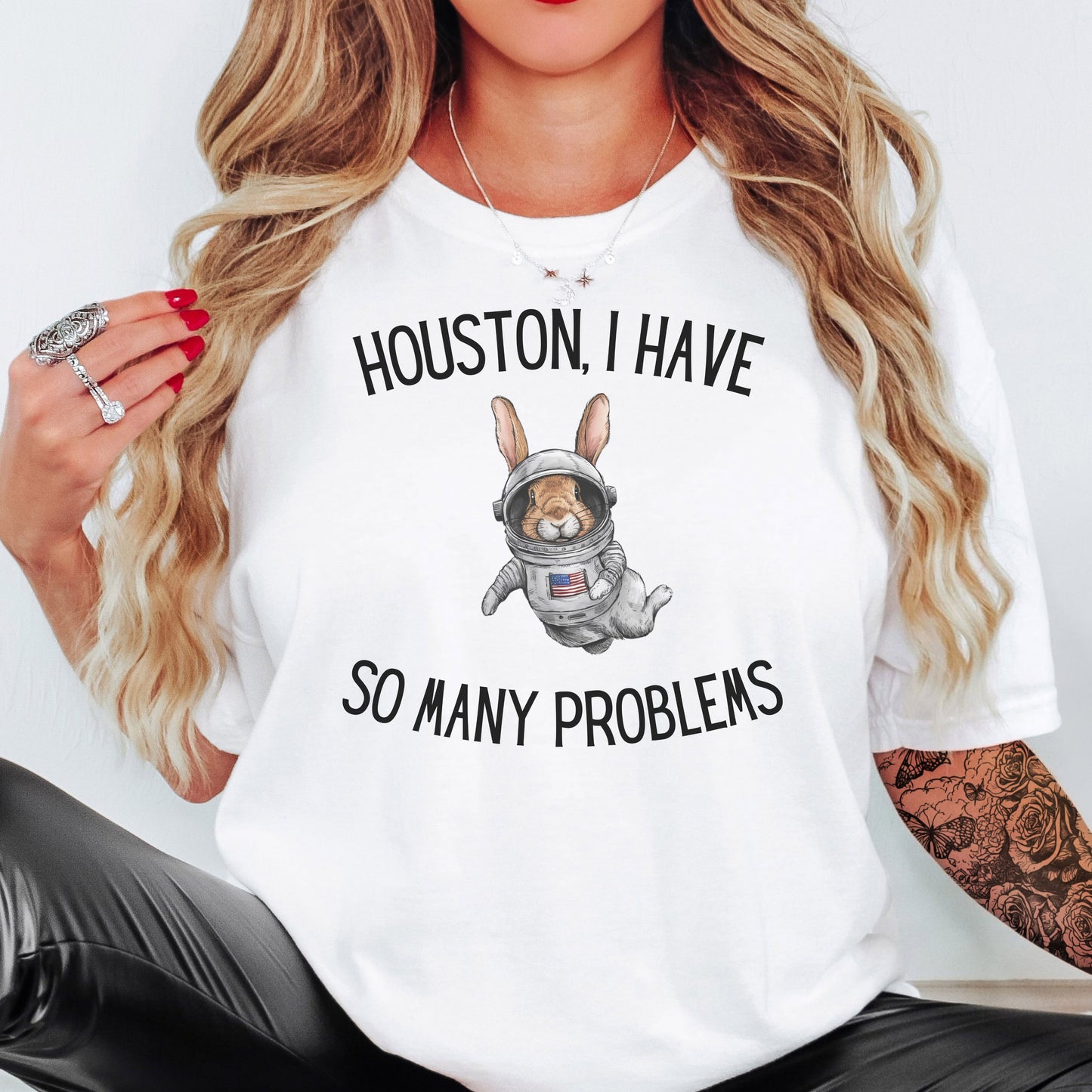 Houston, I Have So Many Problems Unisex Garment-dyed Heavyweight T-Shirt