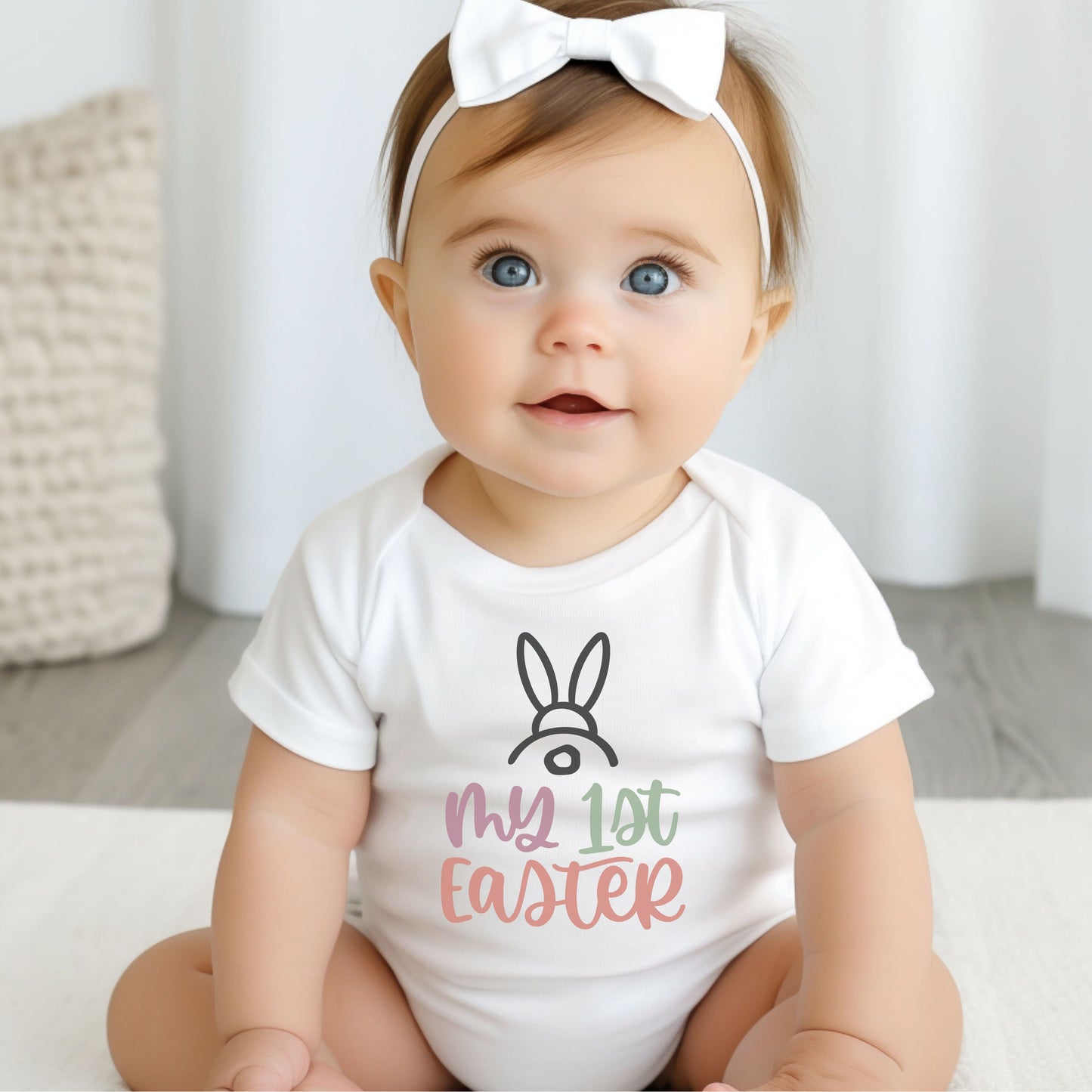 My First Easter Baby Short Sleeve One Piece