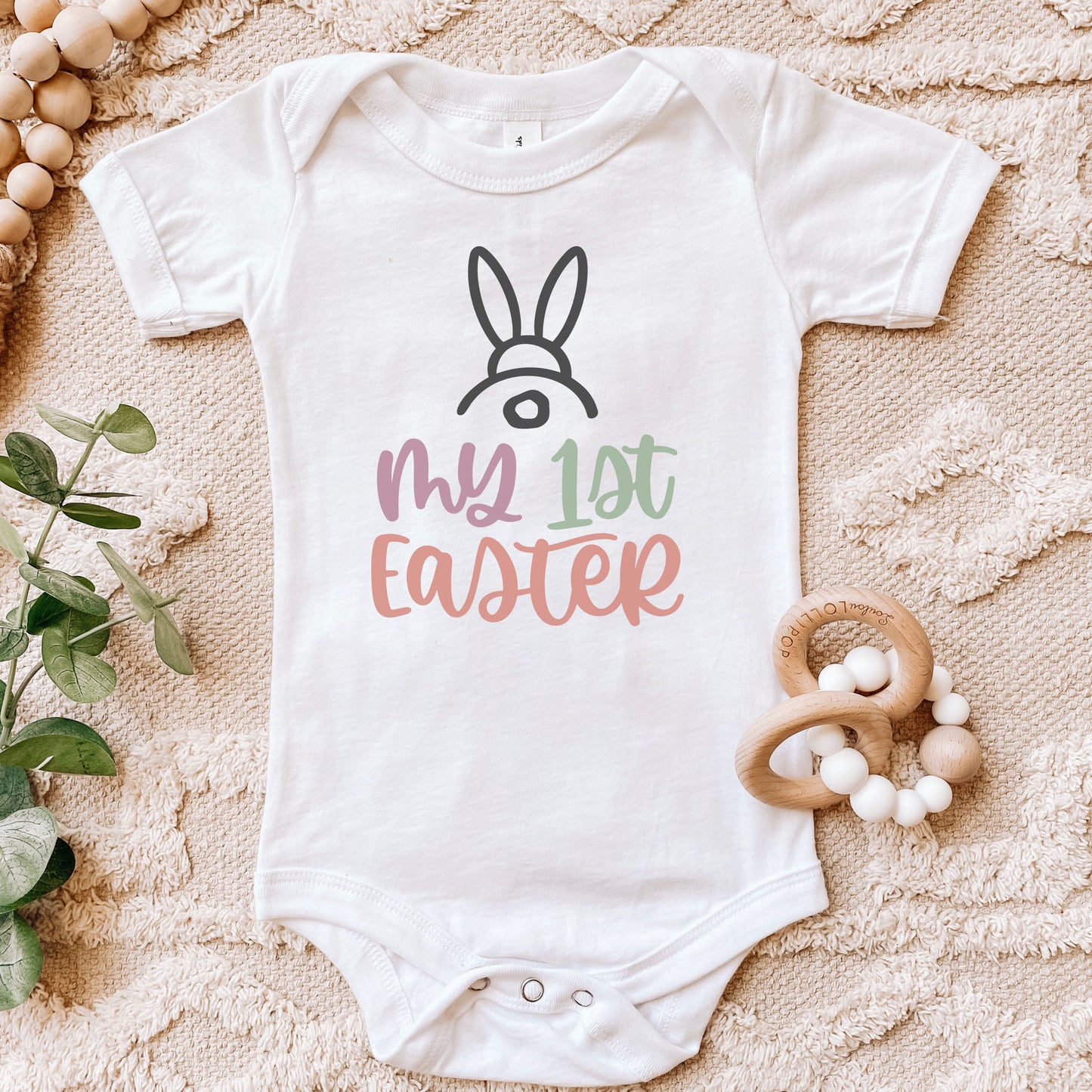 My First Easter Baby Short Sleeve One Piece