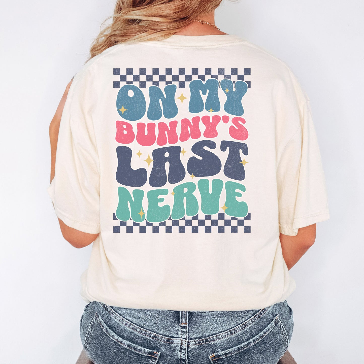 On My Bunny's Last Nerve Unisex Garment-dyed Heavyweight T-Shirt