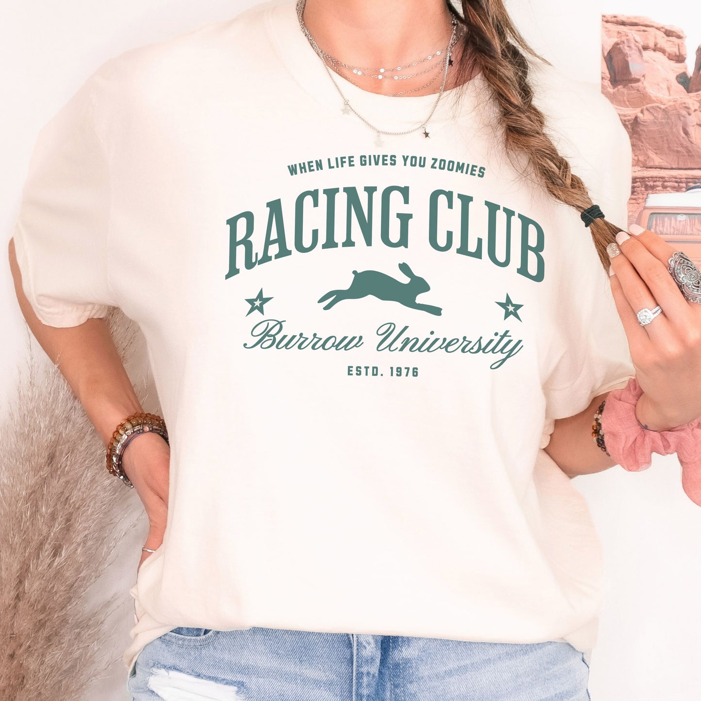 Racing Club Unisex Garment-dyed Heavyweight T-Shirt