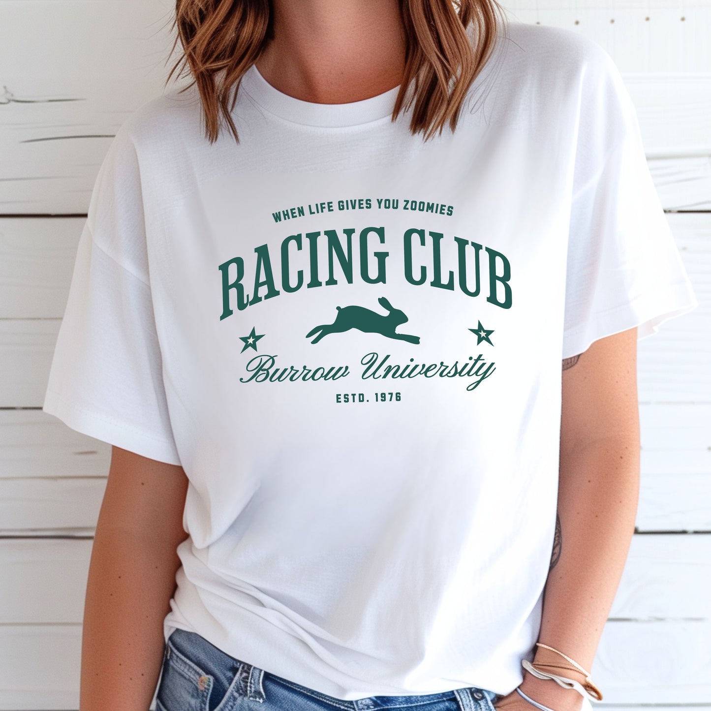 Racing Club Unisex Garment-dyed Heavyweight T-Shirt