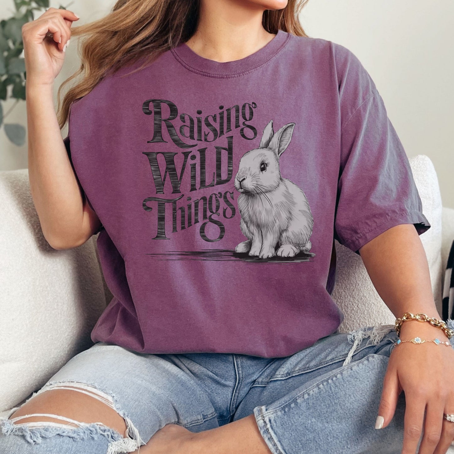 Raising Wild Things Unisex Garment-dyed Heavyweight T-Shirt