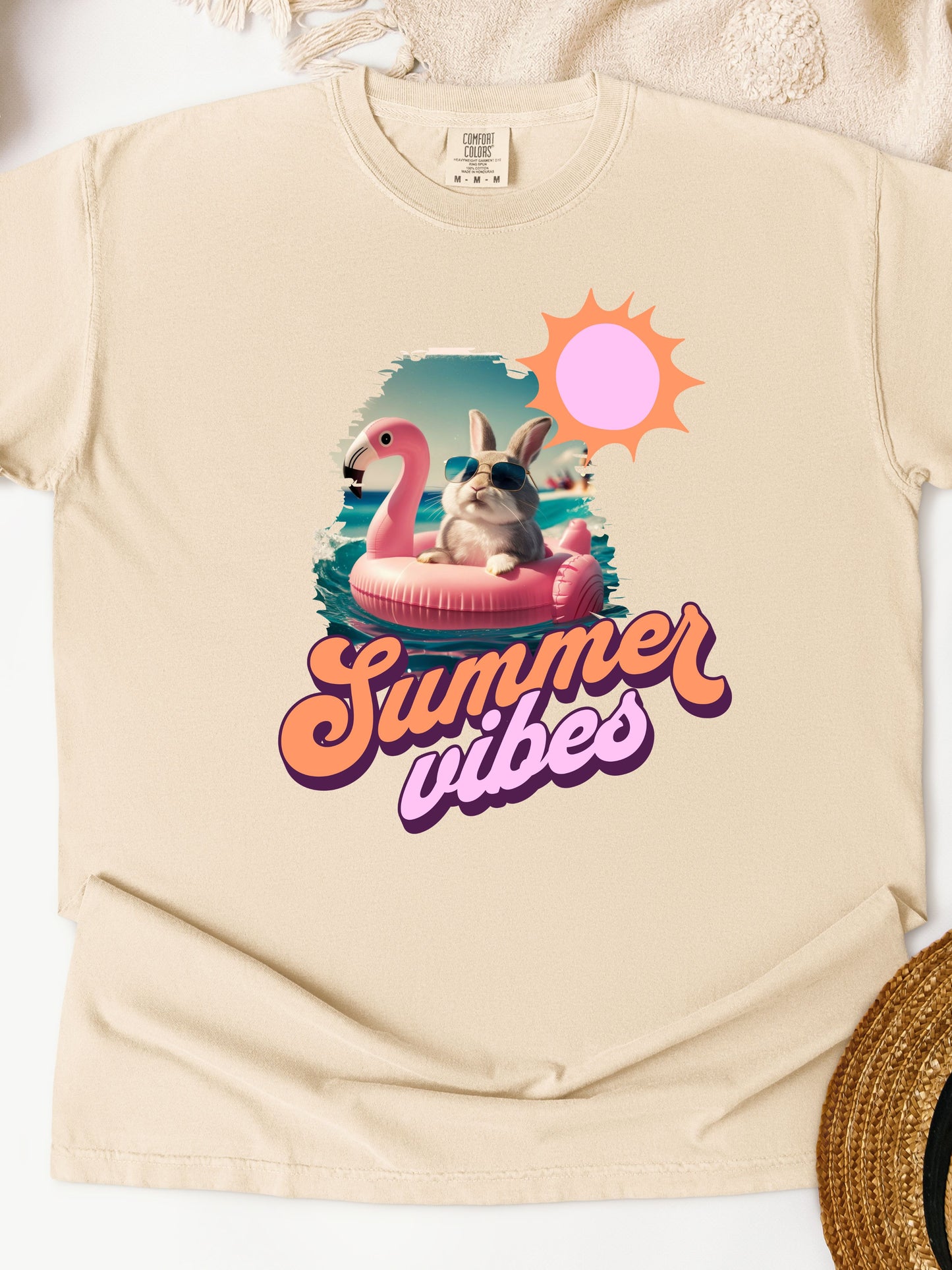 Summer Vibes Unisex Garment-Dyed Heavyweight T-Shirt