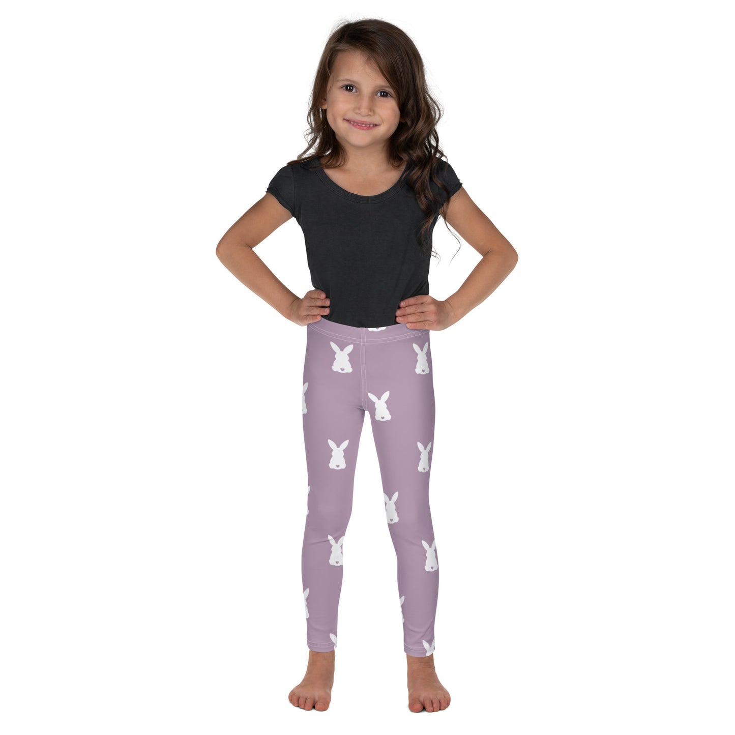 White Bunny Kid's Leggings