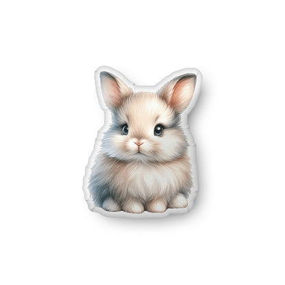 Baby Bunny Blue Shaped Pillow