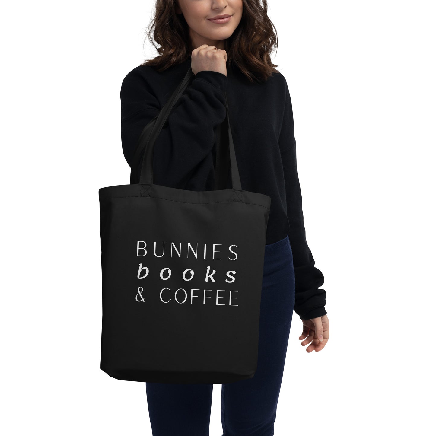 Bunnies, Books & Coffee Eco Tote Bag