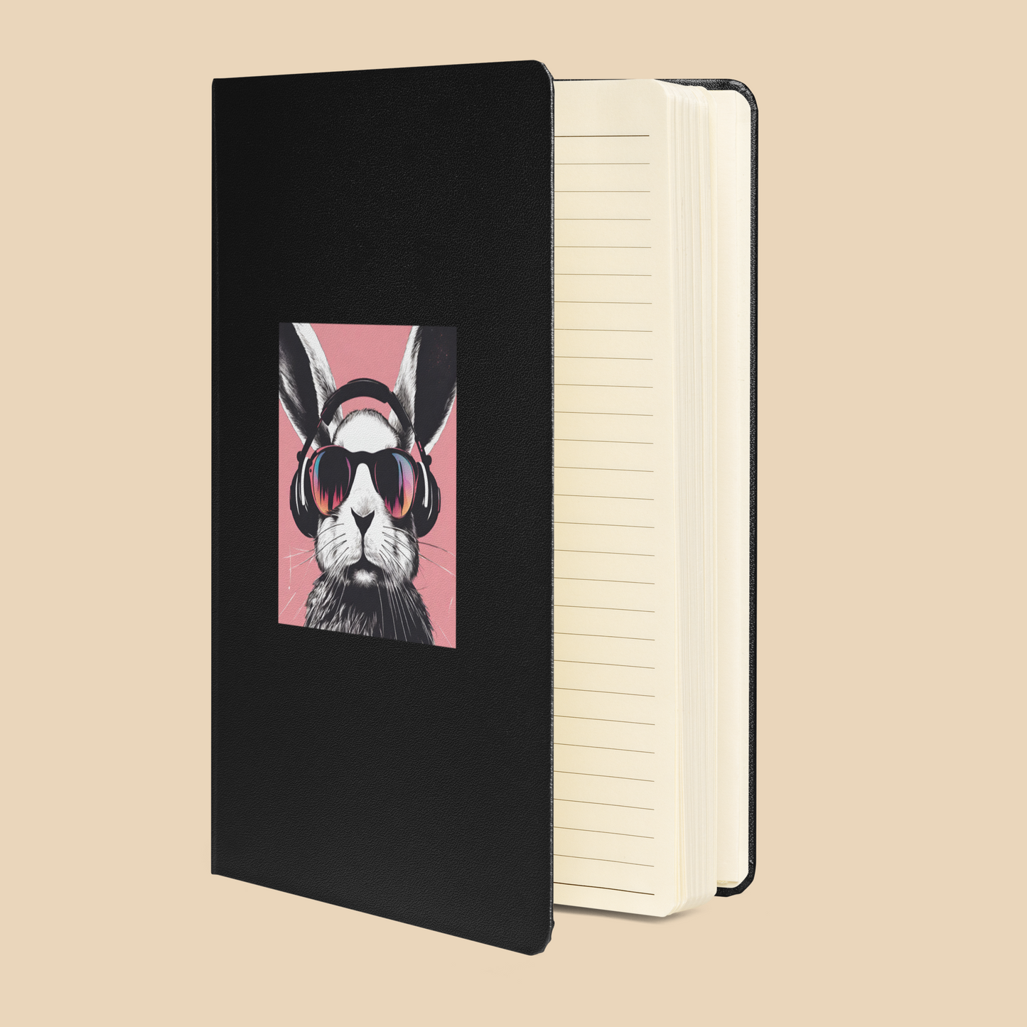 Cool Bunny Hardcover Bound Notebook