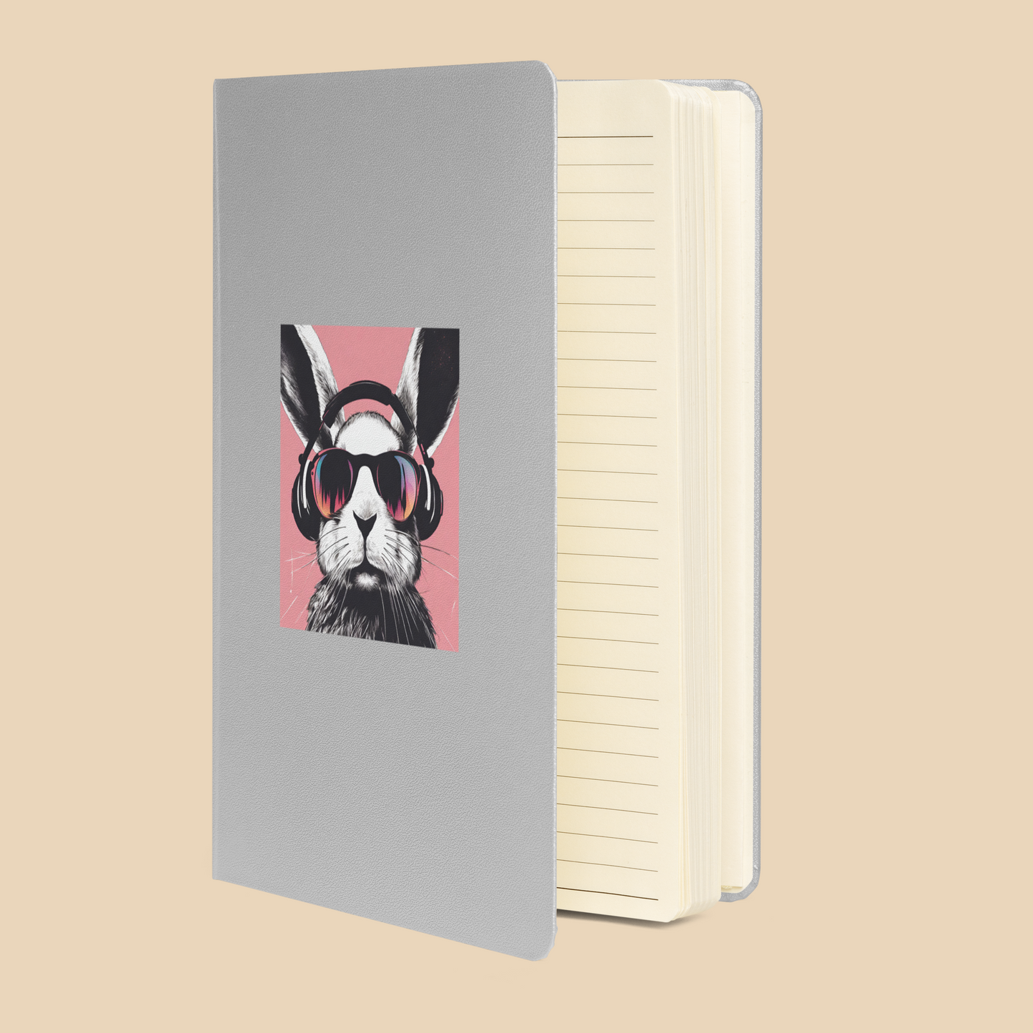 Cool Bunny Hardcover Bound Notebook