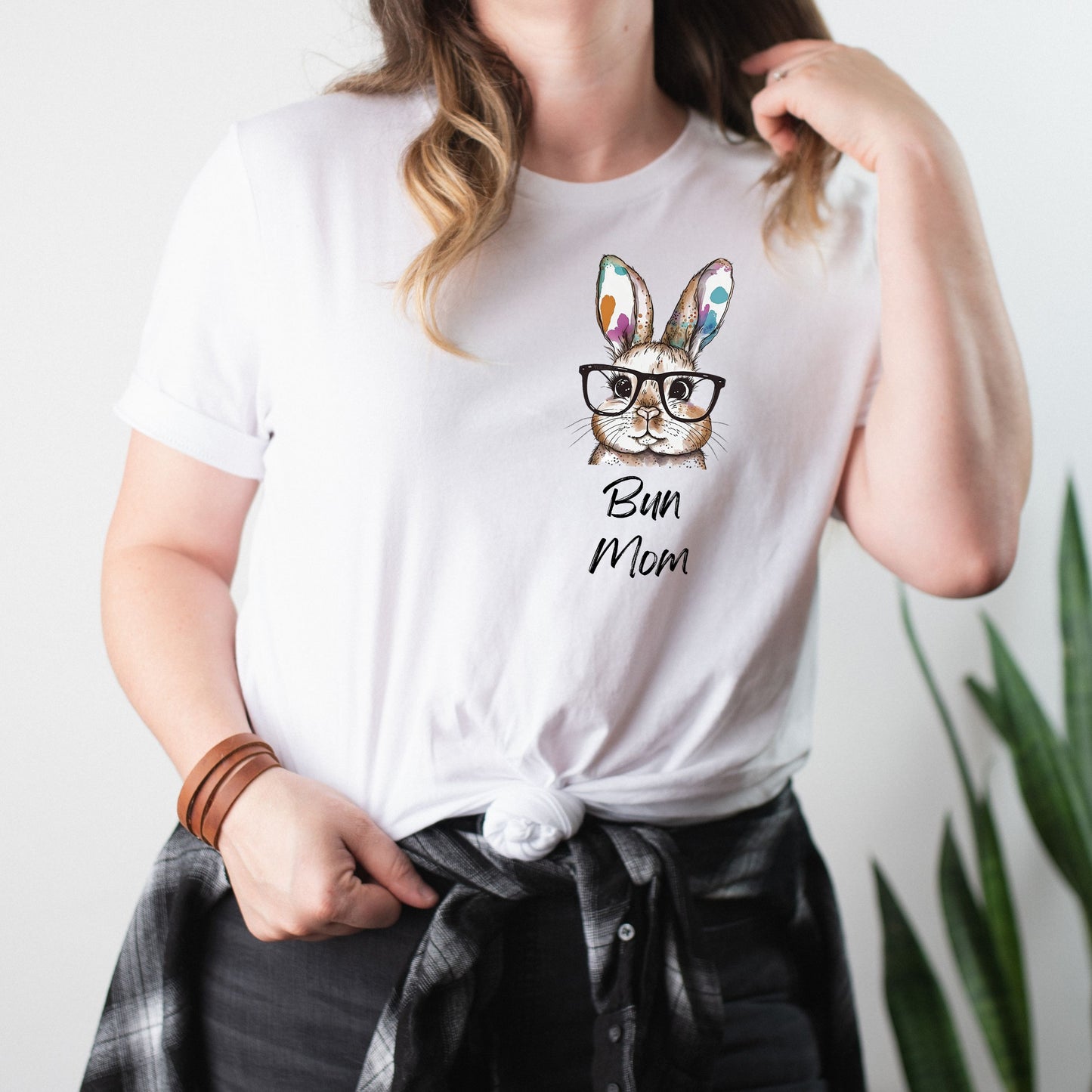 Bun Mom Watercolor Unisex T-Shirt