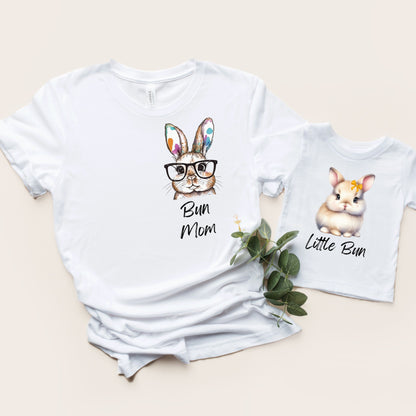 Mommy and Me: T Shirt and Toddler T with Bow Design