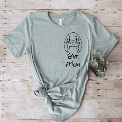 Bun Mom Unisex T-shirt- Lop Design