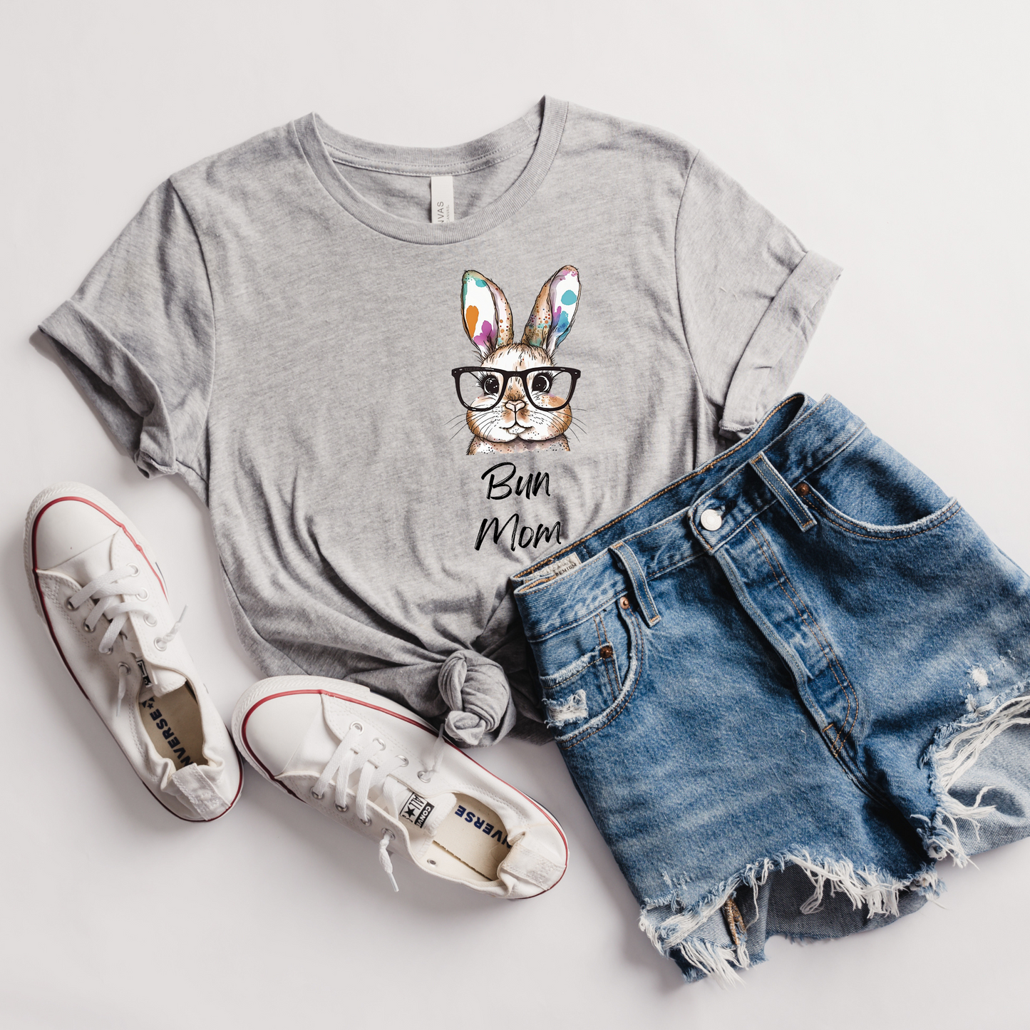 Bun Mom Watercolor Unisex T-Shirt