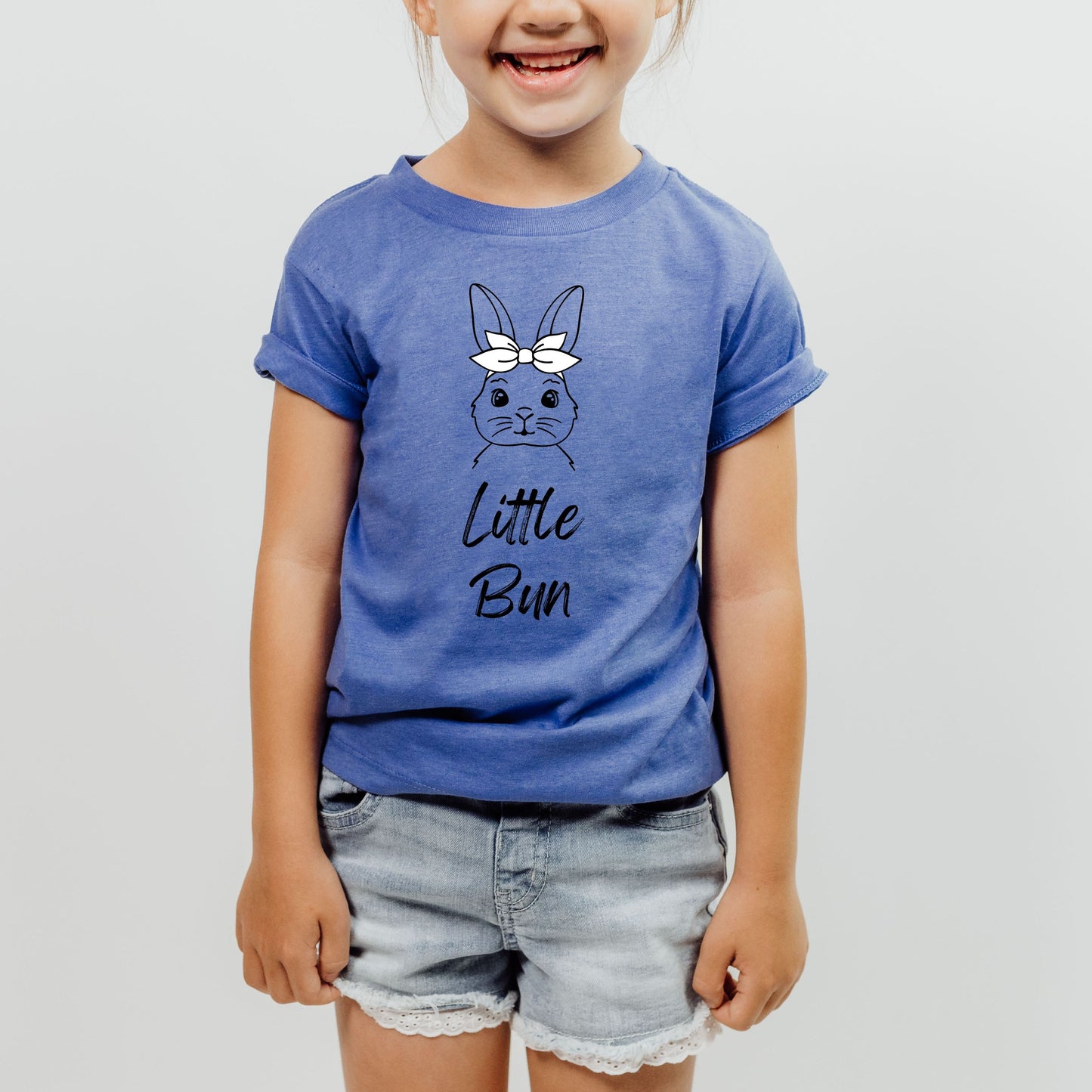 Little Bun Bow Toddler Short Sleeve Tee