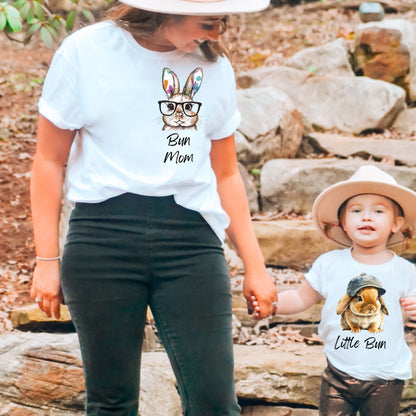 Mommy and Me: T Shirt and Toddler T with Hat Design