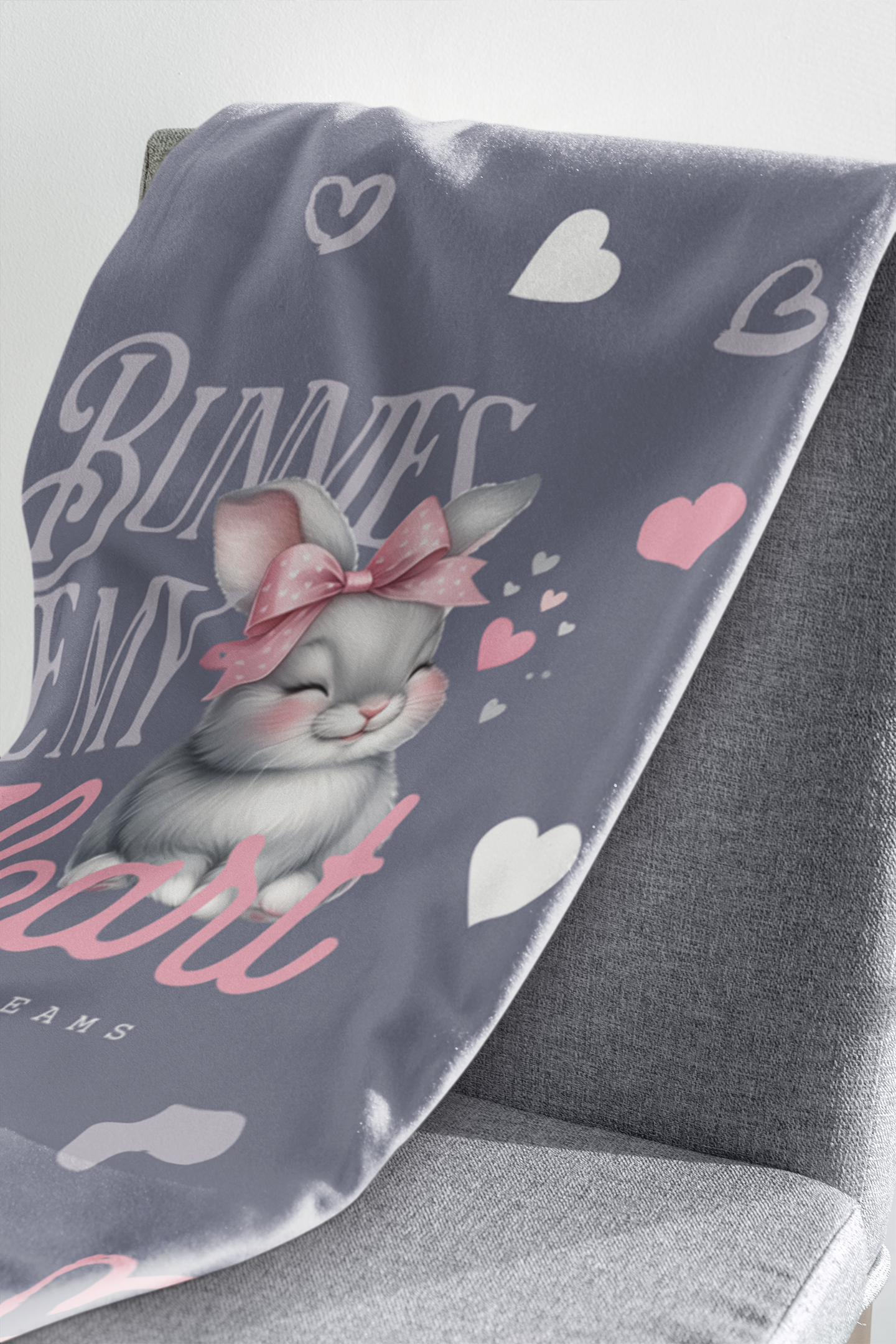 Bunnies Have My Heart Throw Blanket