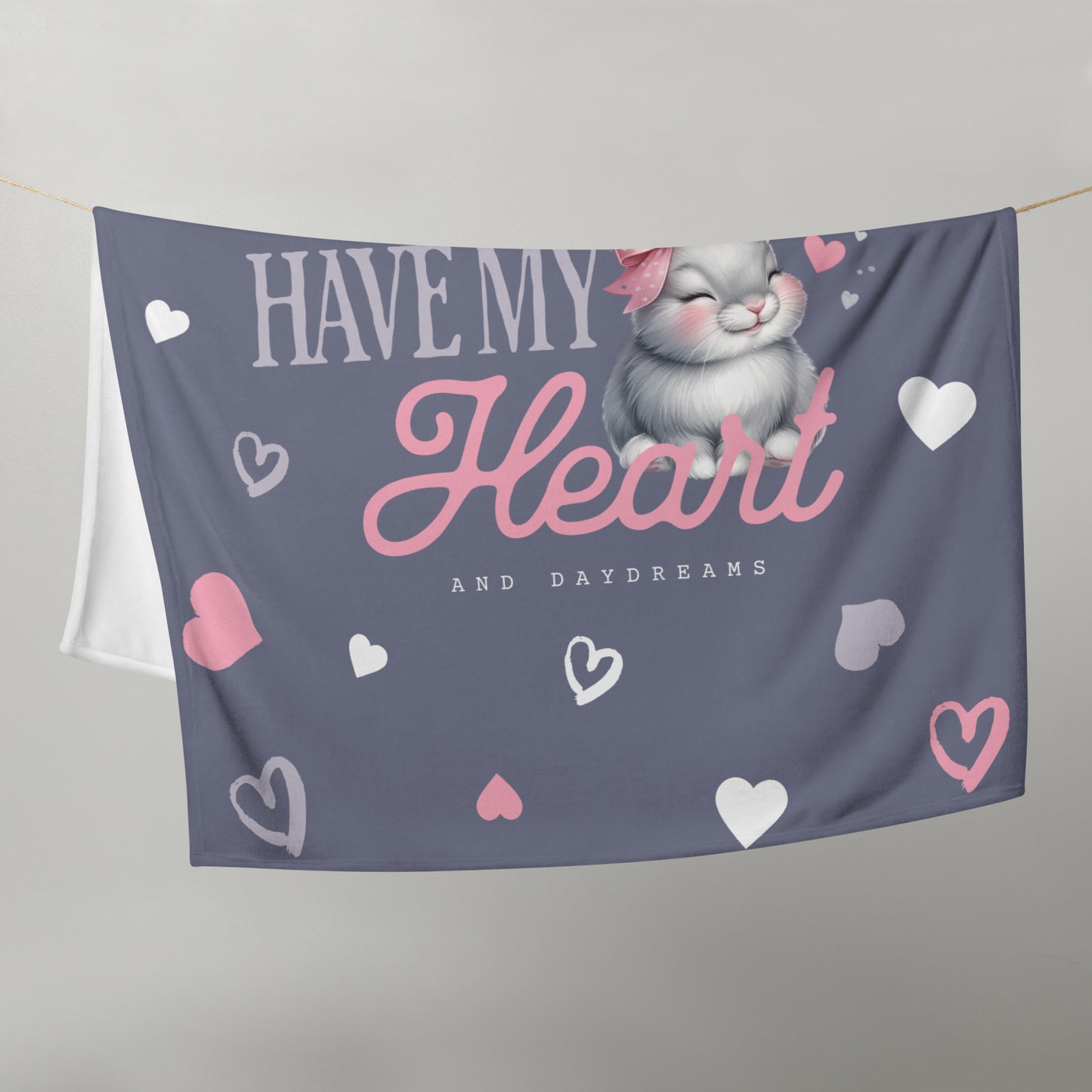 Bunnies Have My Heart Throw Blanket