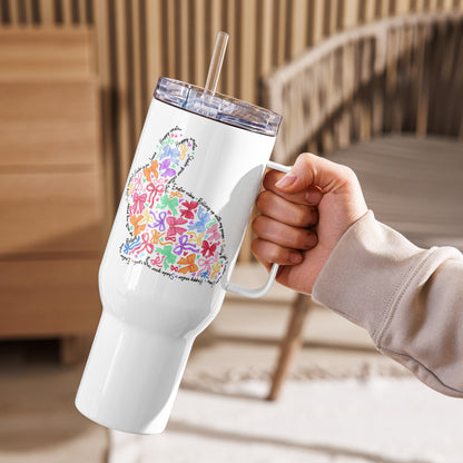 Bunny of Bows Travel Mug with Handle